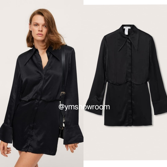 MANGO Shirt dress - Picture 1 of 6